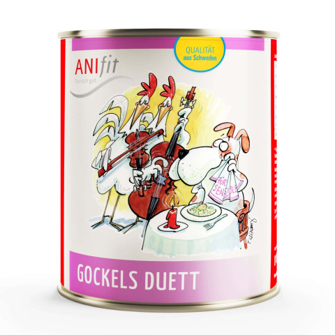 Dog Wet pet food Cock's Duet (Gockels Duett) 810g 6 Piece -1- Anifit