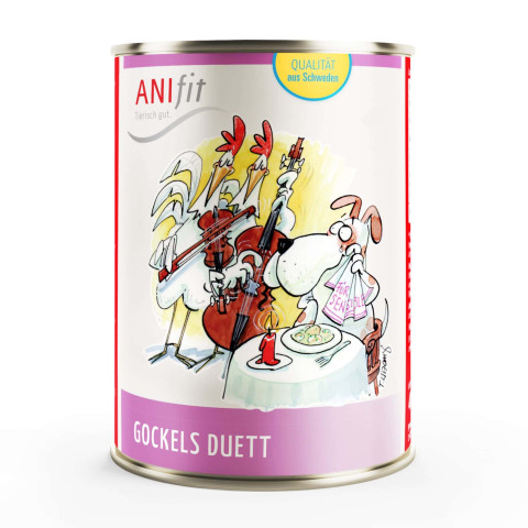 Dog Accessories Wet pet food Cock's Duet (Gockels Duett) 400g 6 Piece -1- Anifit