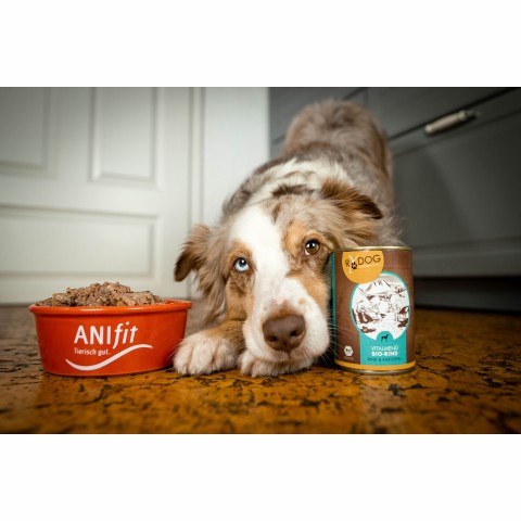 Dog Accessories Wet pet food RyDog Vital Menu Organic Beef (Vitalmenü Bio-Rind) 200g 6 Piece -6- Anifit