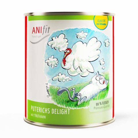 Cat Wet pet food Turkey's Delight (Puterichs Delight) 810g 6 Piece -1- Anifit