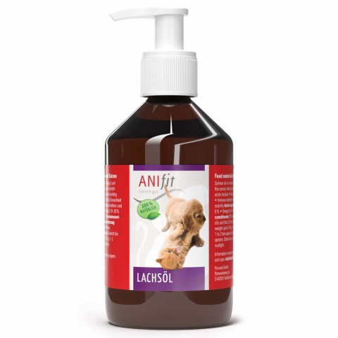 Hund Katze B.A.R.F. Nahrungsergänzungen Lachsöl 500 ml 1 Stück -1- Anifit